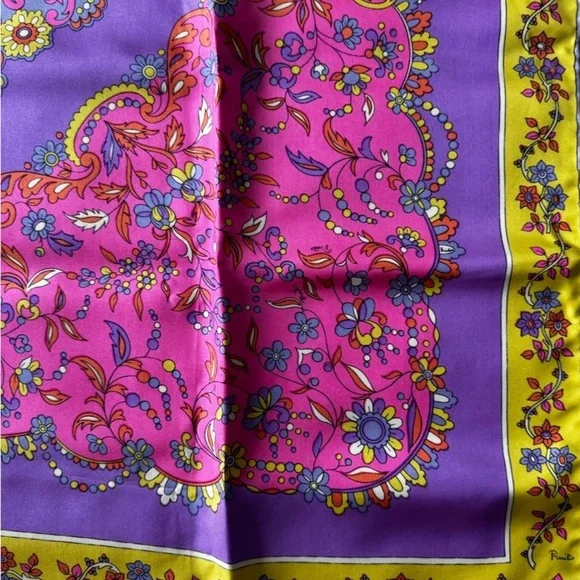 Vintage Emilio Pucci Silk Print Scarf - Picture 7 of 8